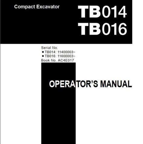 tb016|tb016 parts manual.